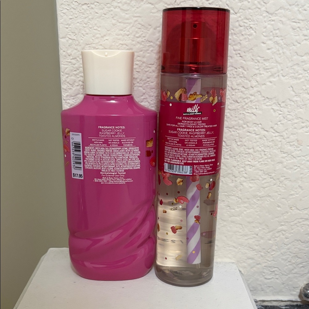 Bath & Body Works Raspberry Holiday Pie Bar Duo - Bright Raspberry Pink - Picture 2 of 3